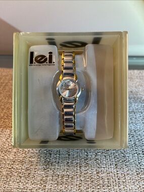 lei Two-Tone Women's Watch - Silver & Gold Accents
